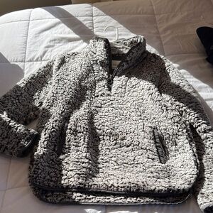 Thread & Supply Gray Sherpa Jacket
